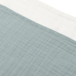 Mulltücher Seagreen/Ivory 70 x 70 cm