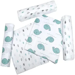 Mulltücher Whale & Drops