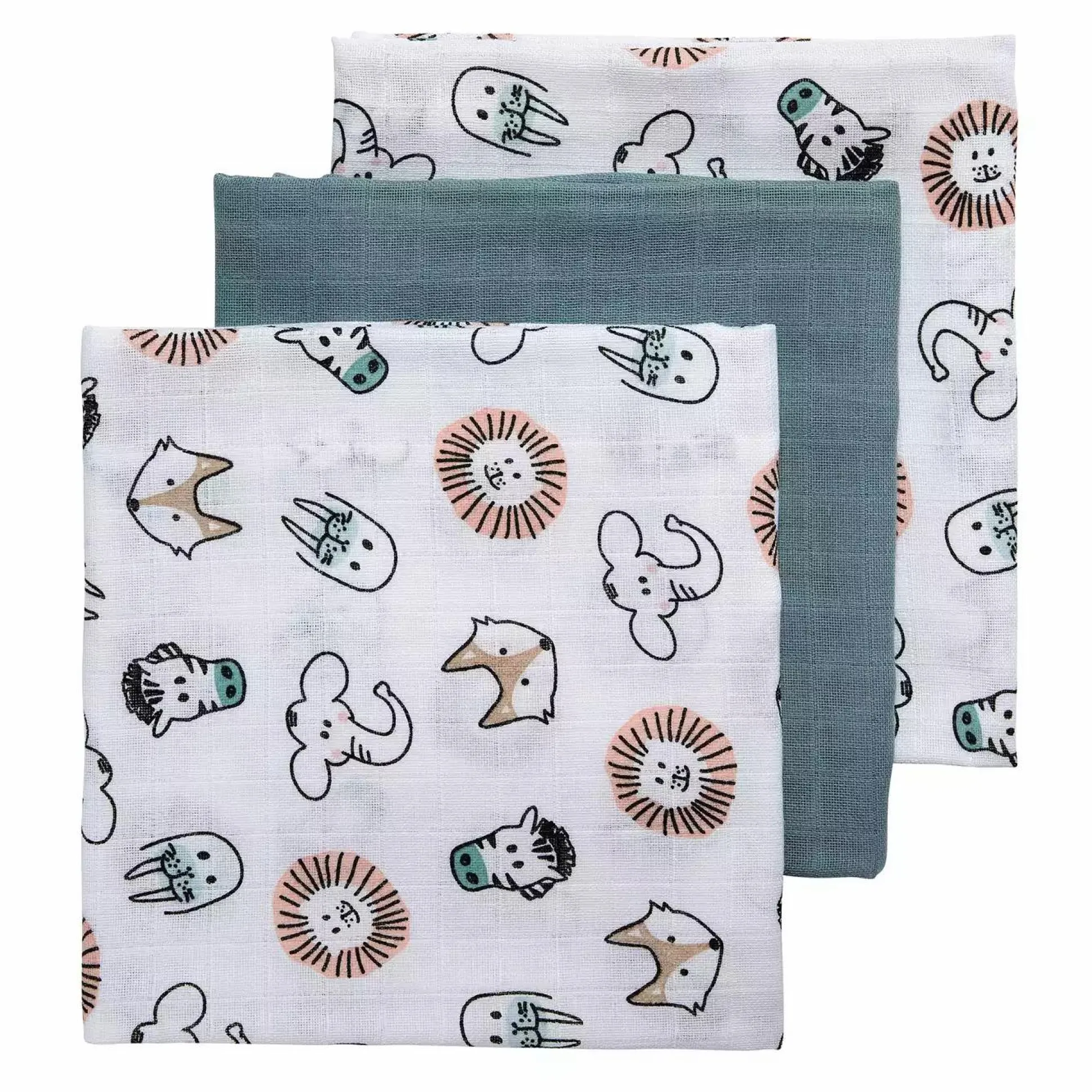 Mullwindeln Animal Green