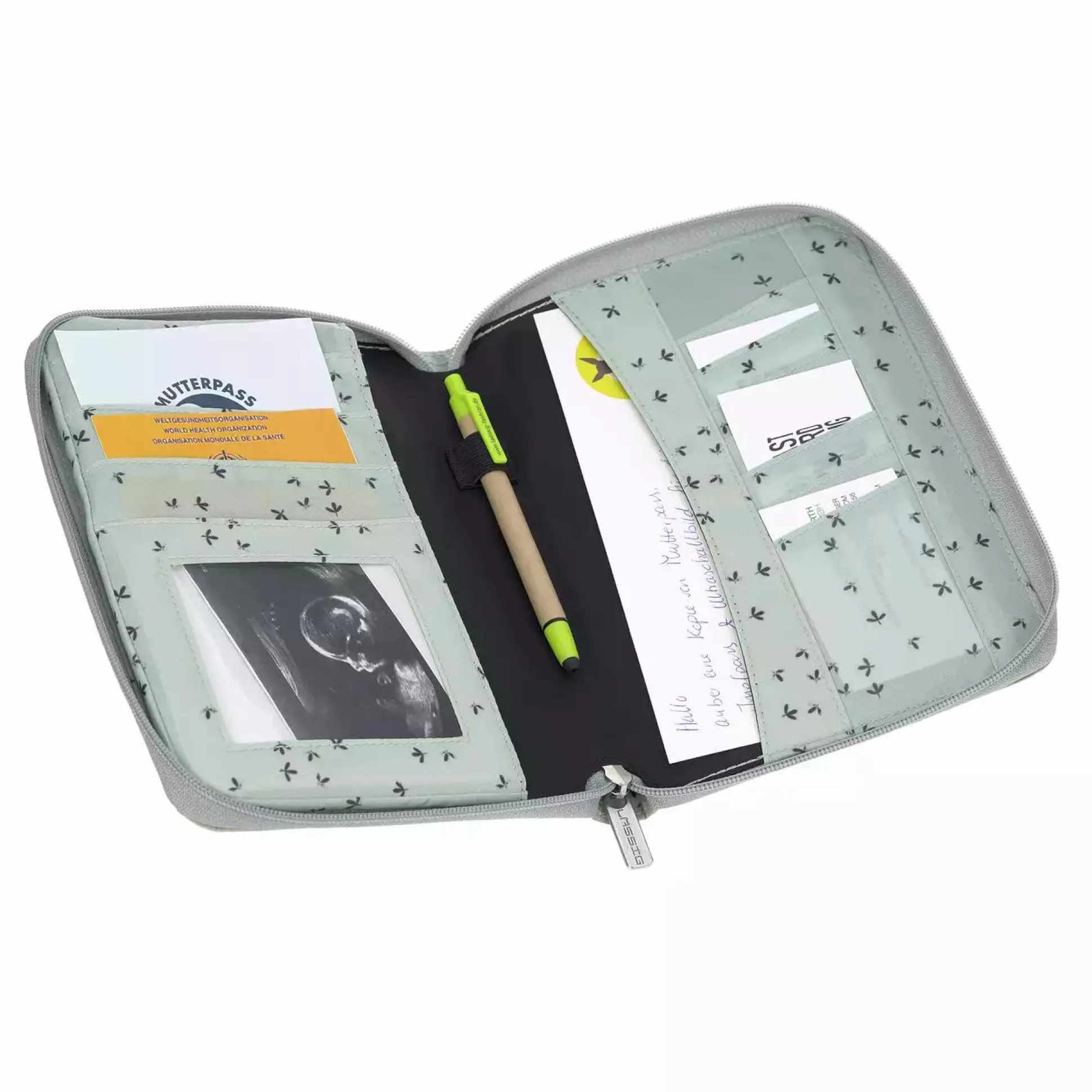 Mutterpasshülle Floral Mint