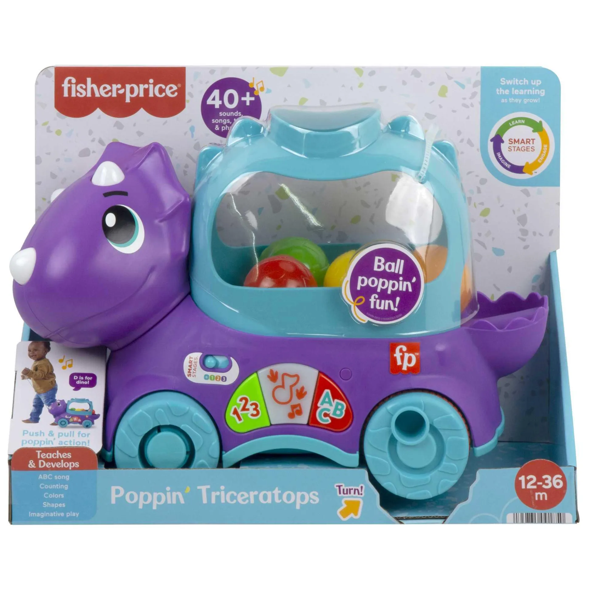 Nachzieh-Dino Bällespaß