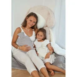 Naturkautschuk Wärmflasche klein mit Bio-Bezug