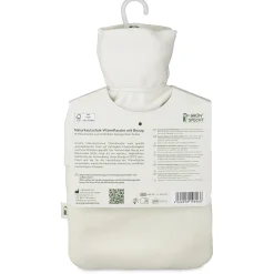 Naturkautschuk Wärmflasche klein mit Bio-Bezug