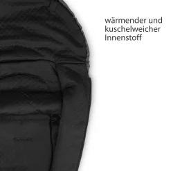 Neugeborenen Fußsack Diamond Edition Asphalt