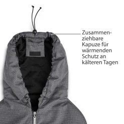 Neugeborenen Fußsack Diamond Edition Asphalt