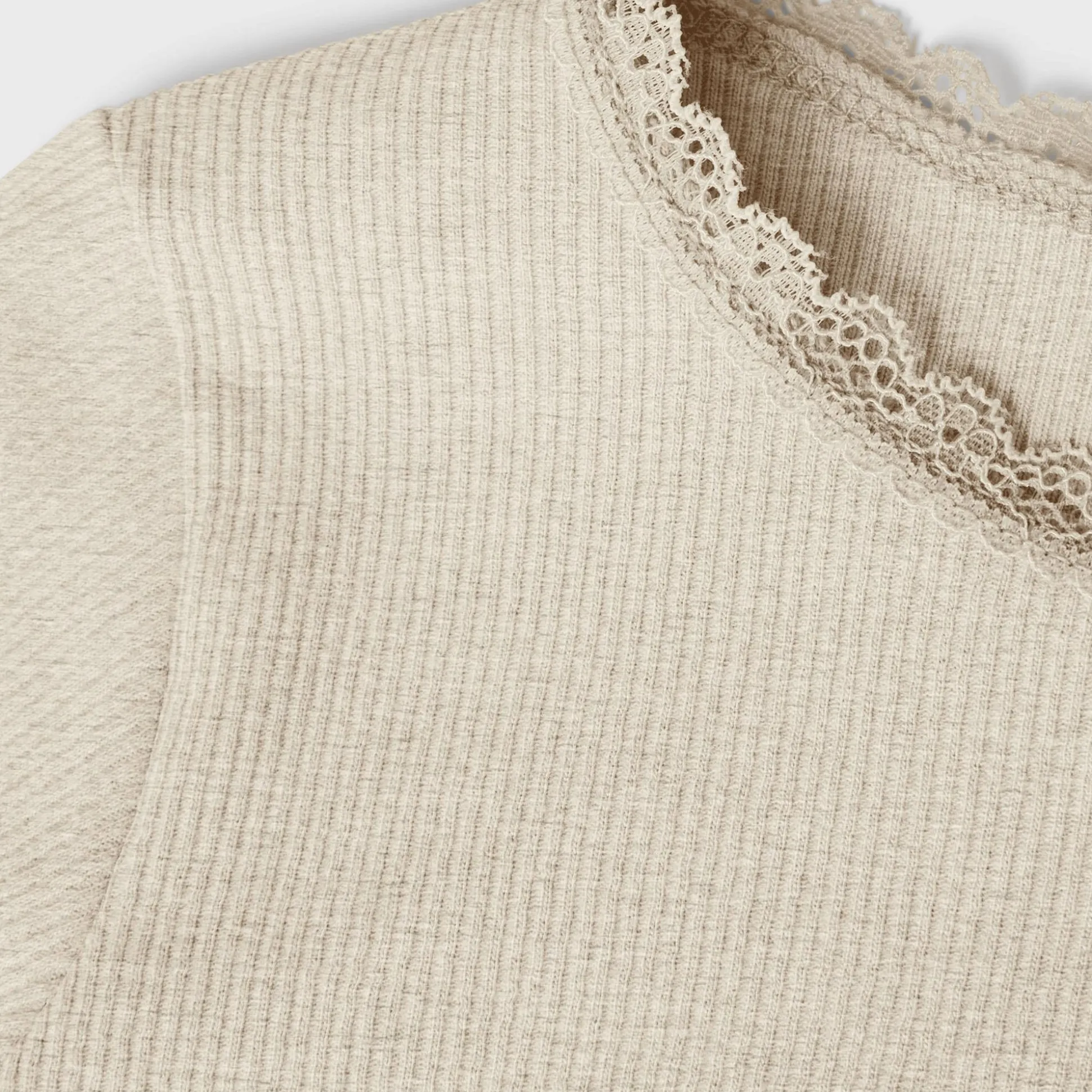 NMFKAB LS RIB TOP natur mel. NOS Peyote Melange DL FS25