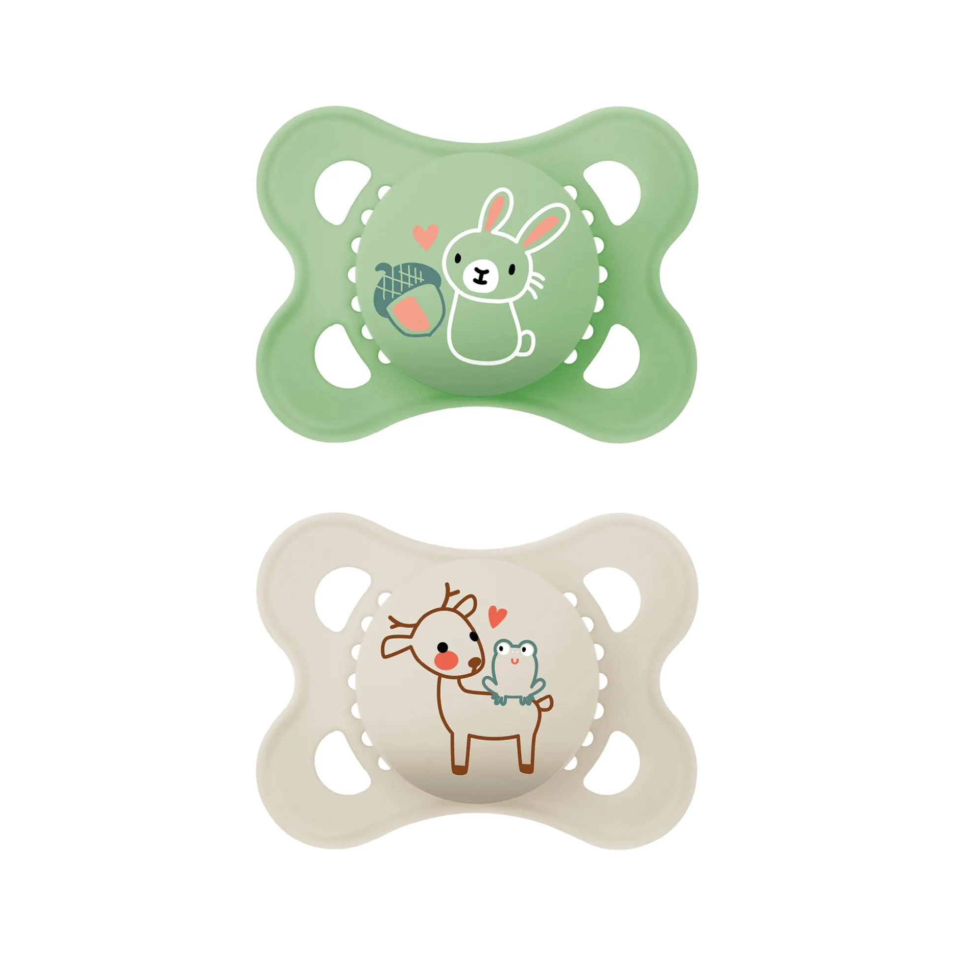 Original matt Latex 0 - 6 Monate 2 Stück Hase/Reh