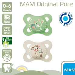 Original matt Latex 0 - 6 Monate 2 Stück Hase/Reh