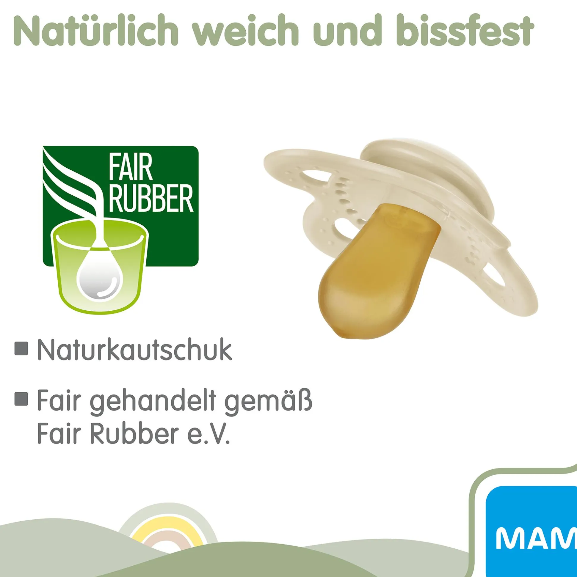 Original matt Latex 6 - 16 Monate 2 Stück Reh/Vogel