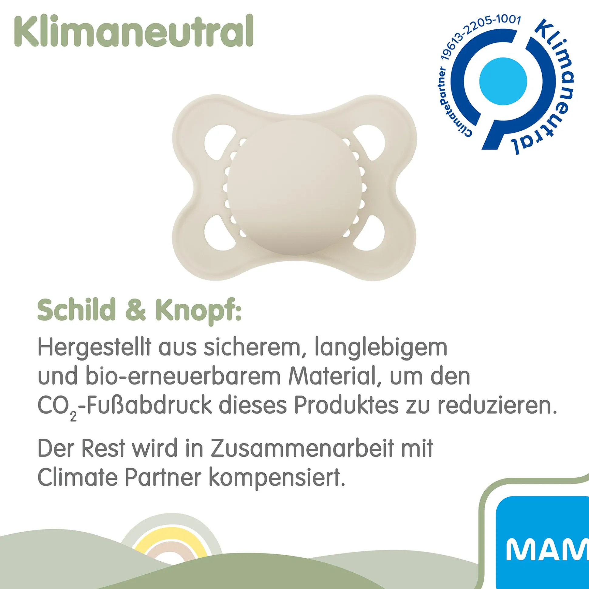 Original matt Latex 6 - 16 Monate 2 Stück Reh/Vogel