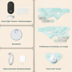 Owlet Dream Bundle: Dream Sock + Owlet Dream Sight Baby Kamera Rose