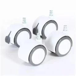 Parkettrollensatz weiß