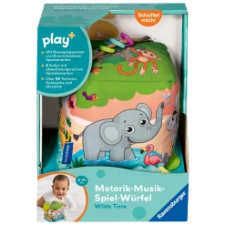 Play+ Motorik-Würfel Wilde Tiere