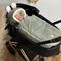 PLUSHY Babyschalen Fußsack Mineral Green