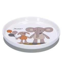 Porzellan-Geschirr-Set Elefant & Hase