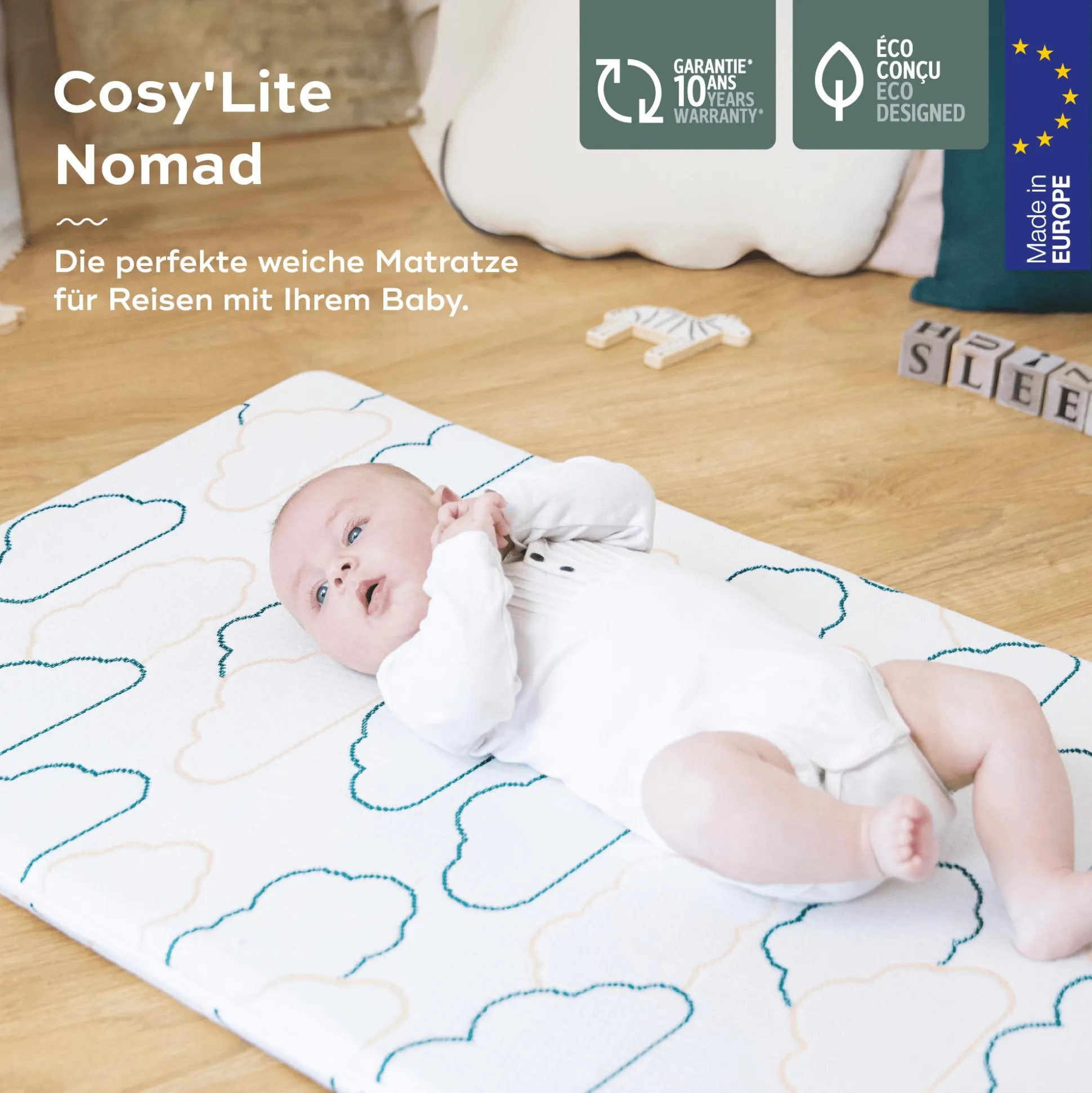 Reisebettmatratze Cosy'Lite Nomad 120 x 60 cm
