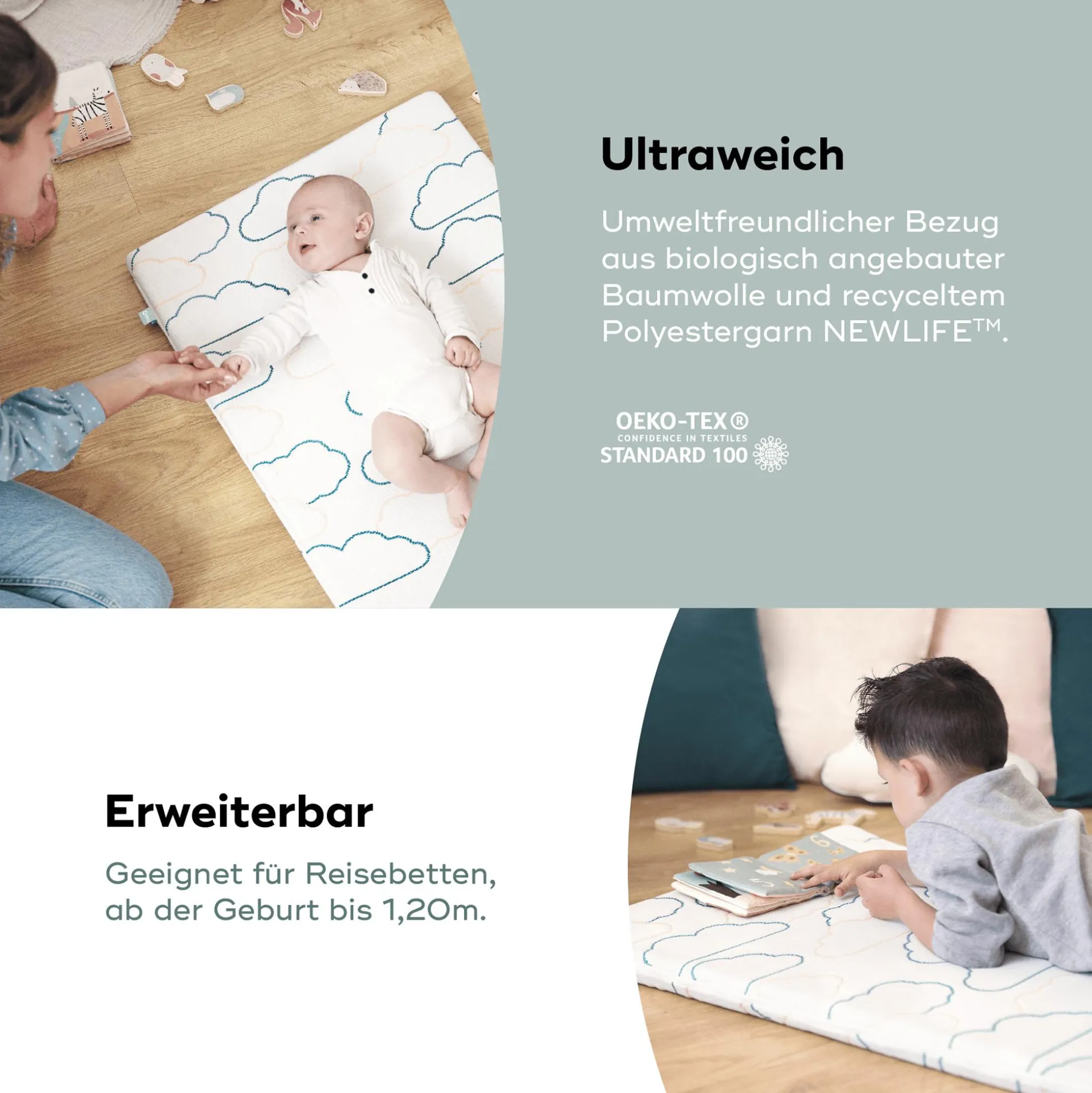 Reisebettmatratze Cosy'Lite Nomad 120 x 60 cm