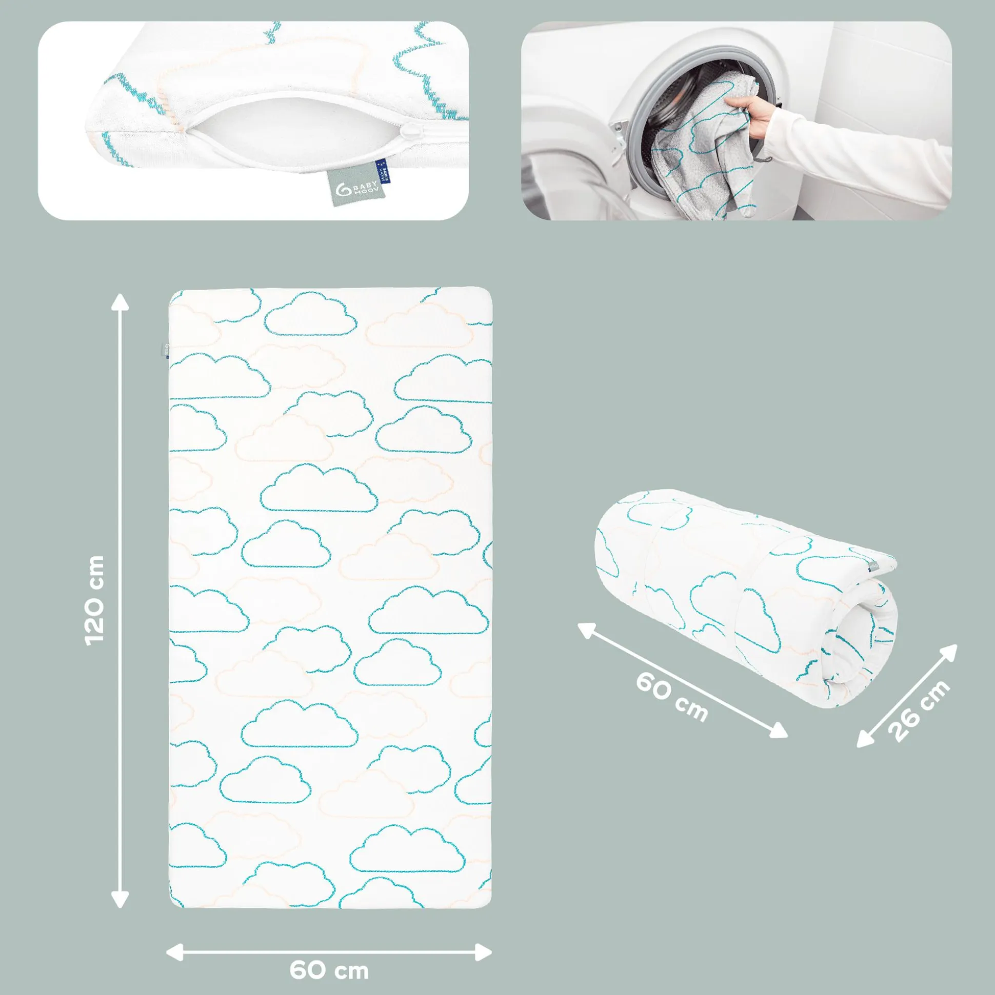 Reisebettmatratze Cosy'Lite Nomad 120 x 60 cm