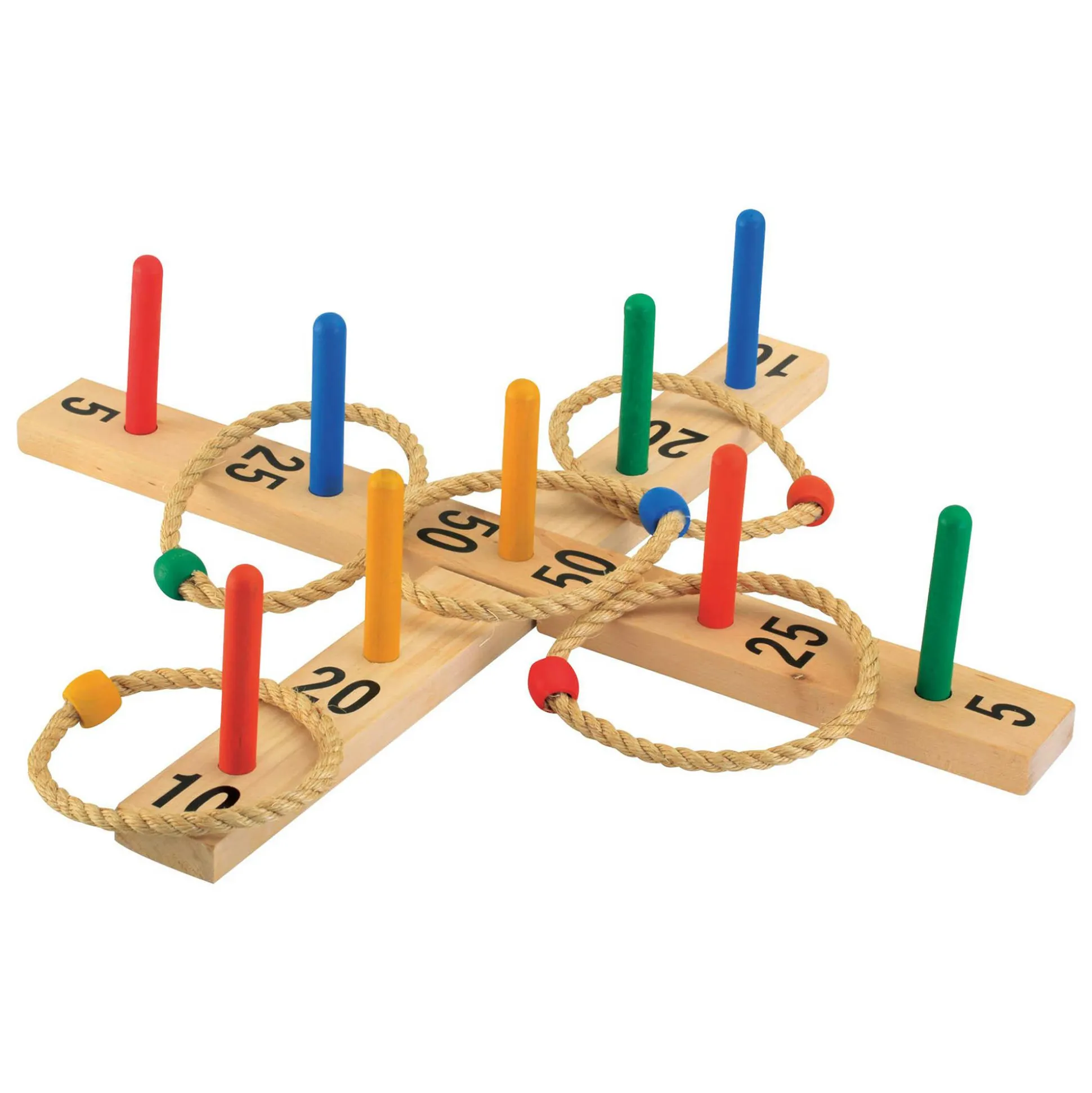 Ringwurfspiel aus Holz