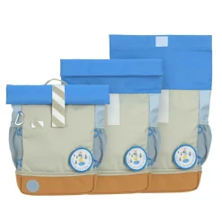 Rolltop-Kinderrucksack Sunny Explorer Blau