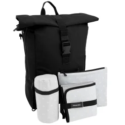 Rolltop-Rucksack Gorillaschwarz