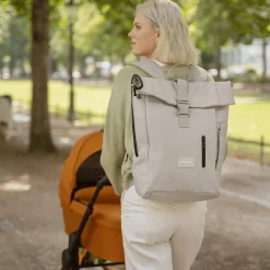 Rolltop-Rucksack Kängurubeige