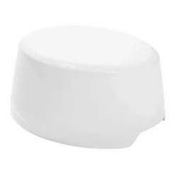 Schemel Uni Weiß Oval