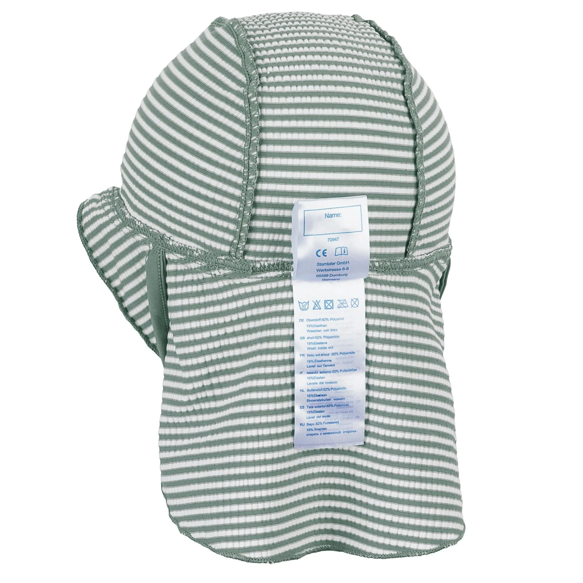 Schirmmütze mit Nackenschutz Hai