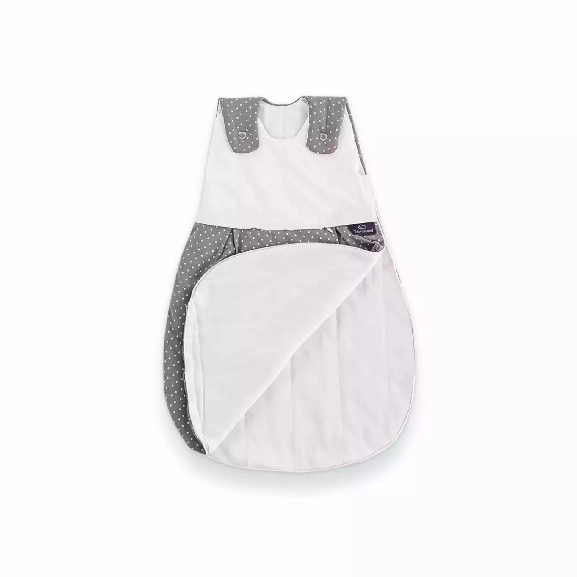 Schlafsack-Set LIEBMICH Pünktchen grau 56/62