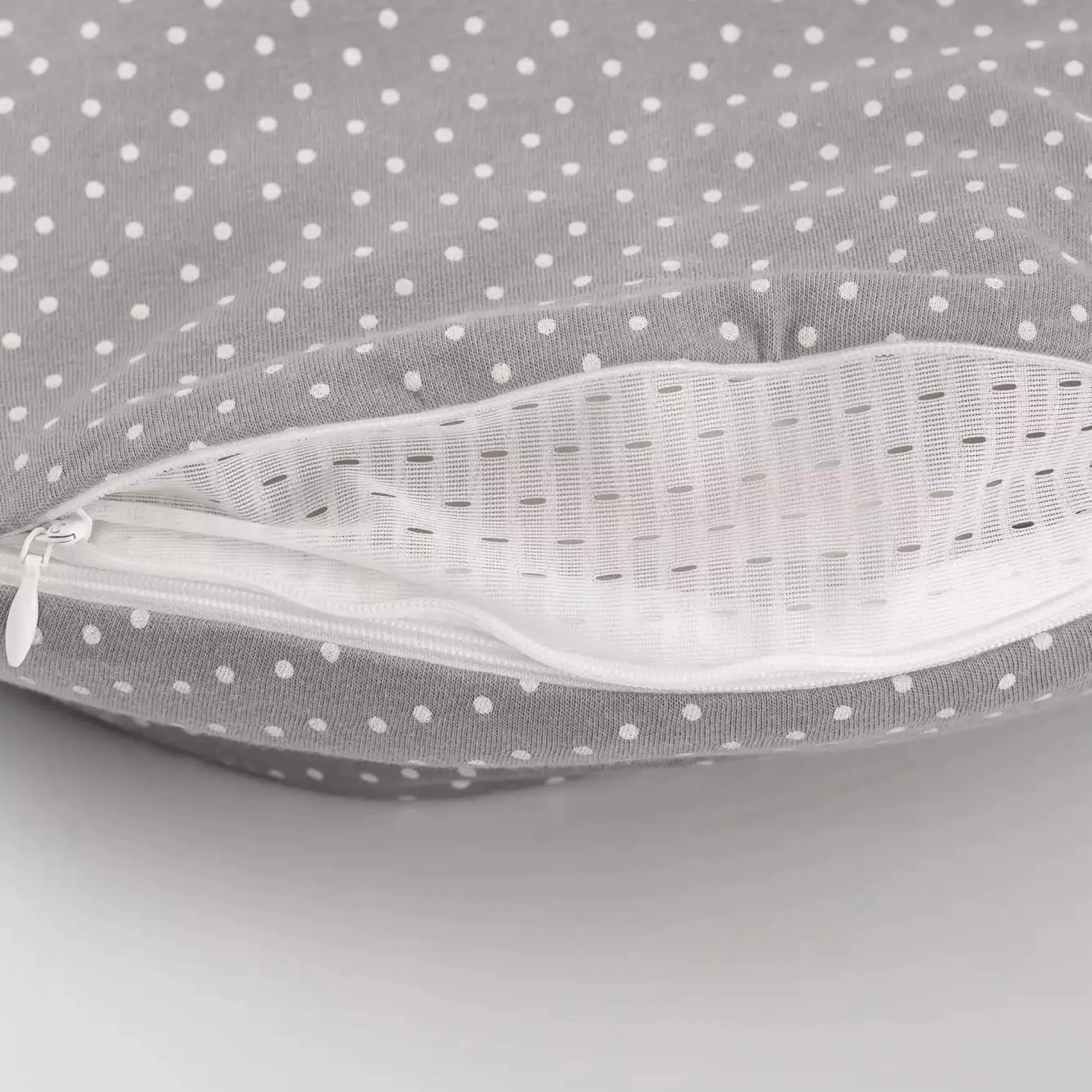 Schlafsack-Set LIEBMICH Pünktchen grau 56/62