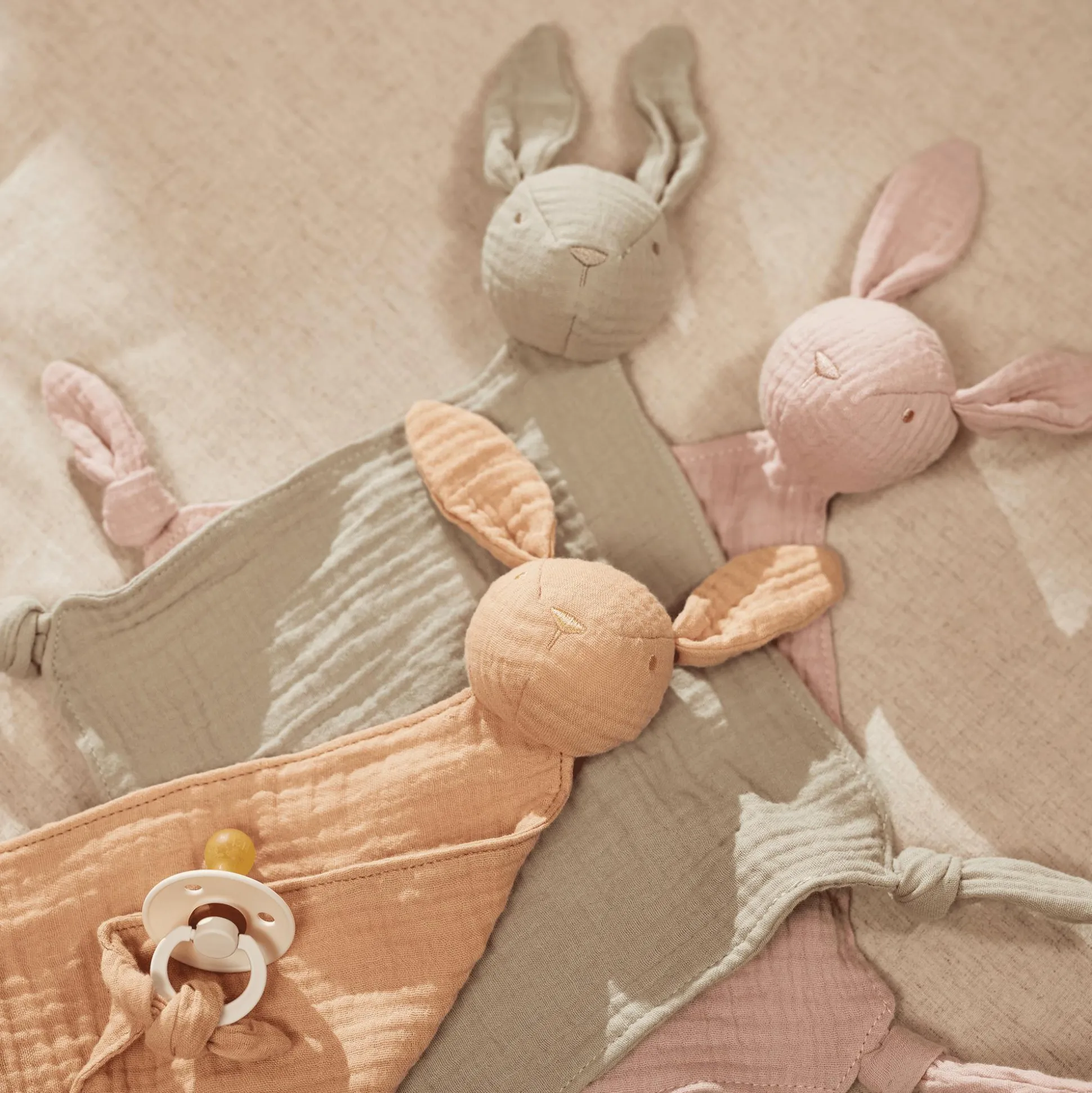 Schmusetuch Bunny Ears Olive Green