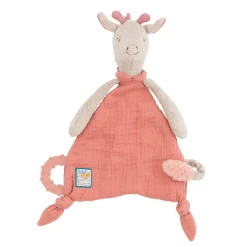 Schmusetuch Giraffe mit Schnullerhalter