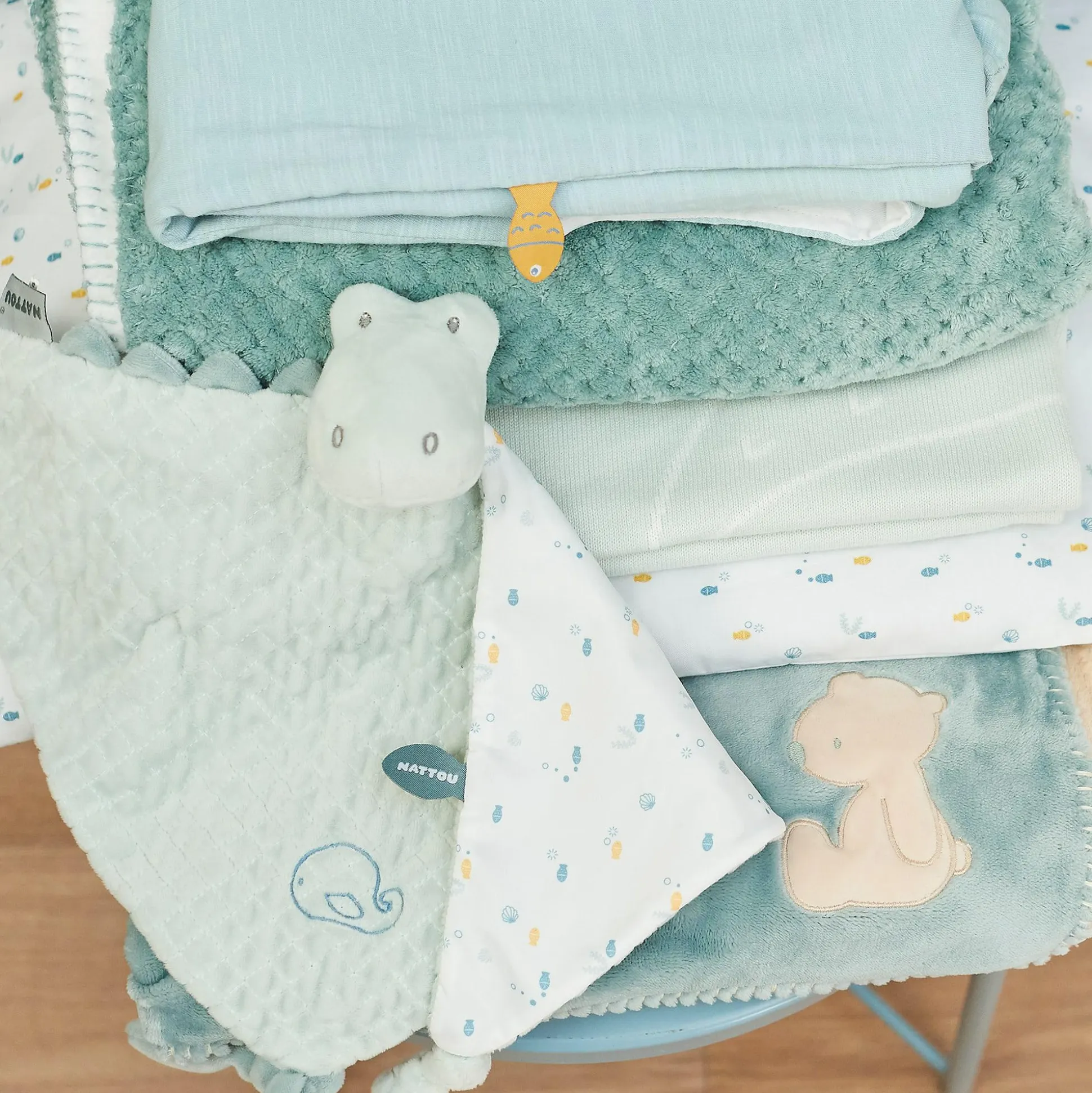 Schnuffeltuch Doudou Romeo, Jules und Sally