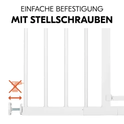 Schutzgitter-Set Open N Stop 2 mit 21 cm Verlängerung White