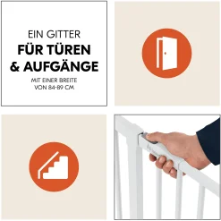 Schutzgitter-Set Open N Stop 2 mit 9 cm Verlängerung White