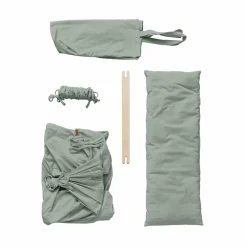 Set Federwiege Basic mit Ständer Basic & Motor Sage Green