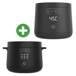 Set LIINI Flaschenwärmer 3.0 und Breiwärmer Schwarz