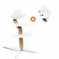 Set Nomi® Stuhl Oak White mit Baby Set