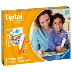 Set tiptoi® Starter-Set: Stift + Buch Meine Welt mit tiptoi® Stift-Hülle
