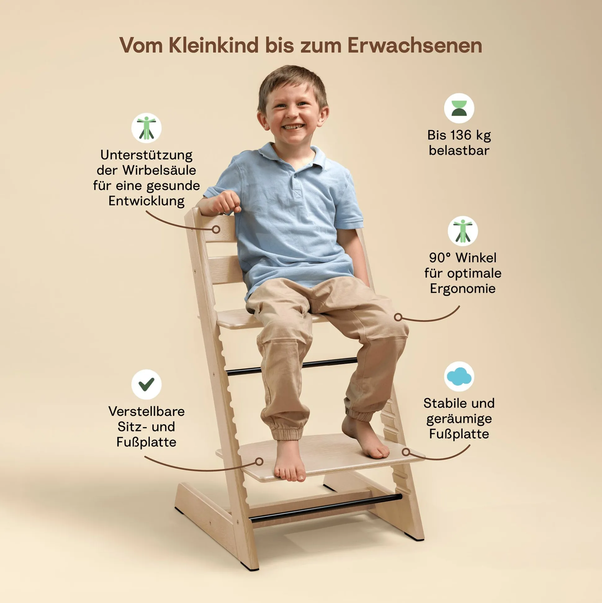 Set Tripp Trapp® Schwarz mit Baby Set