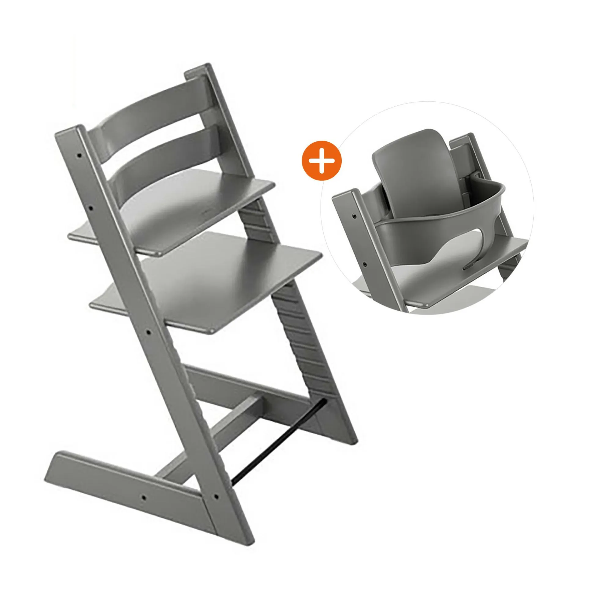 Set Tripp Trapp® Storm Grey mit Baby Set