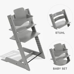 Set Tripp Trapp® Storm Grey mit Baby Set