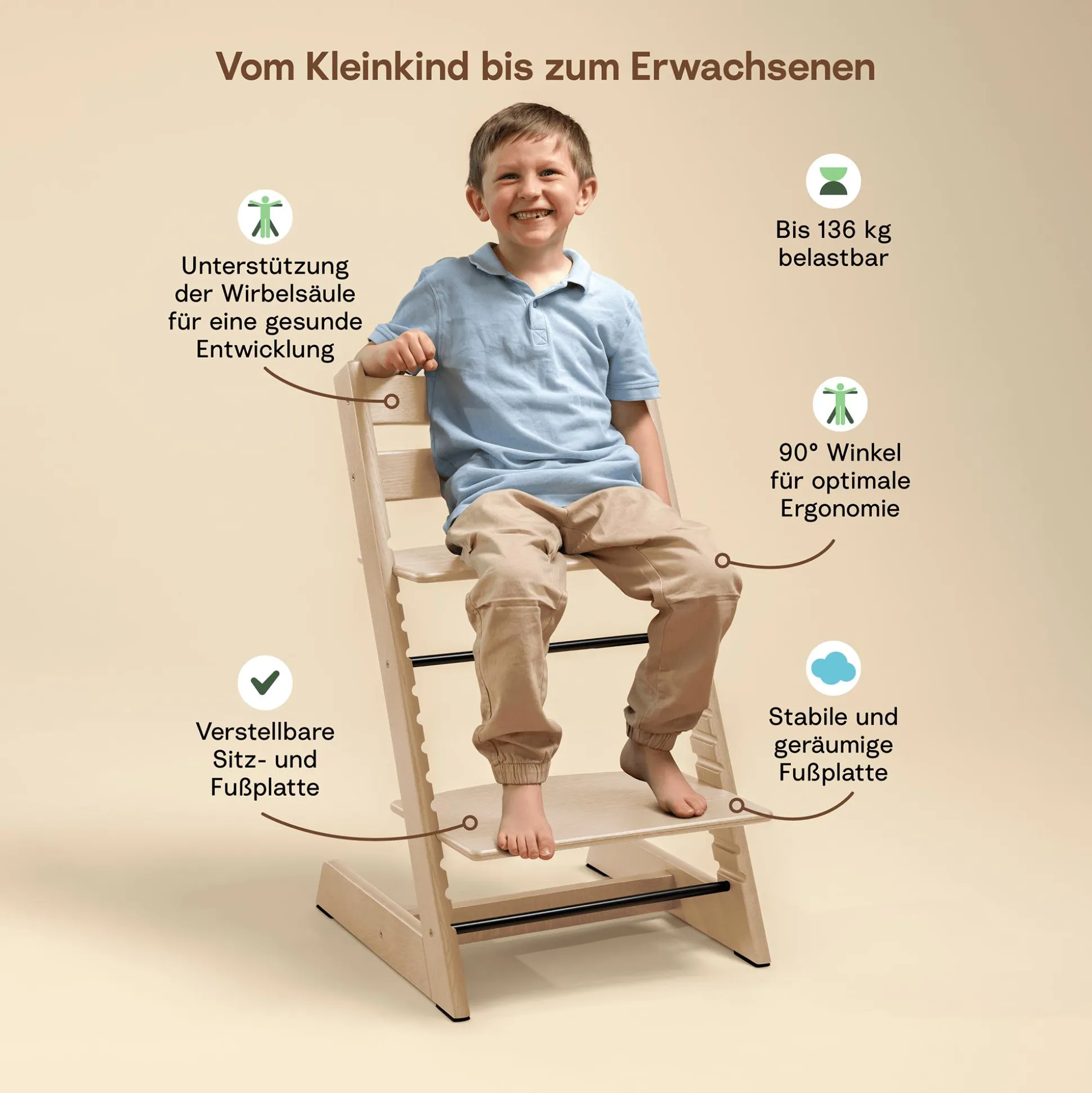 Set Tripp Trapp® Storm Grey mit Baby Set