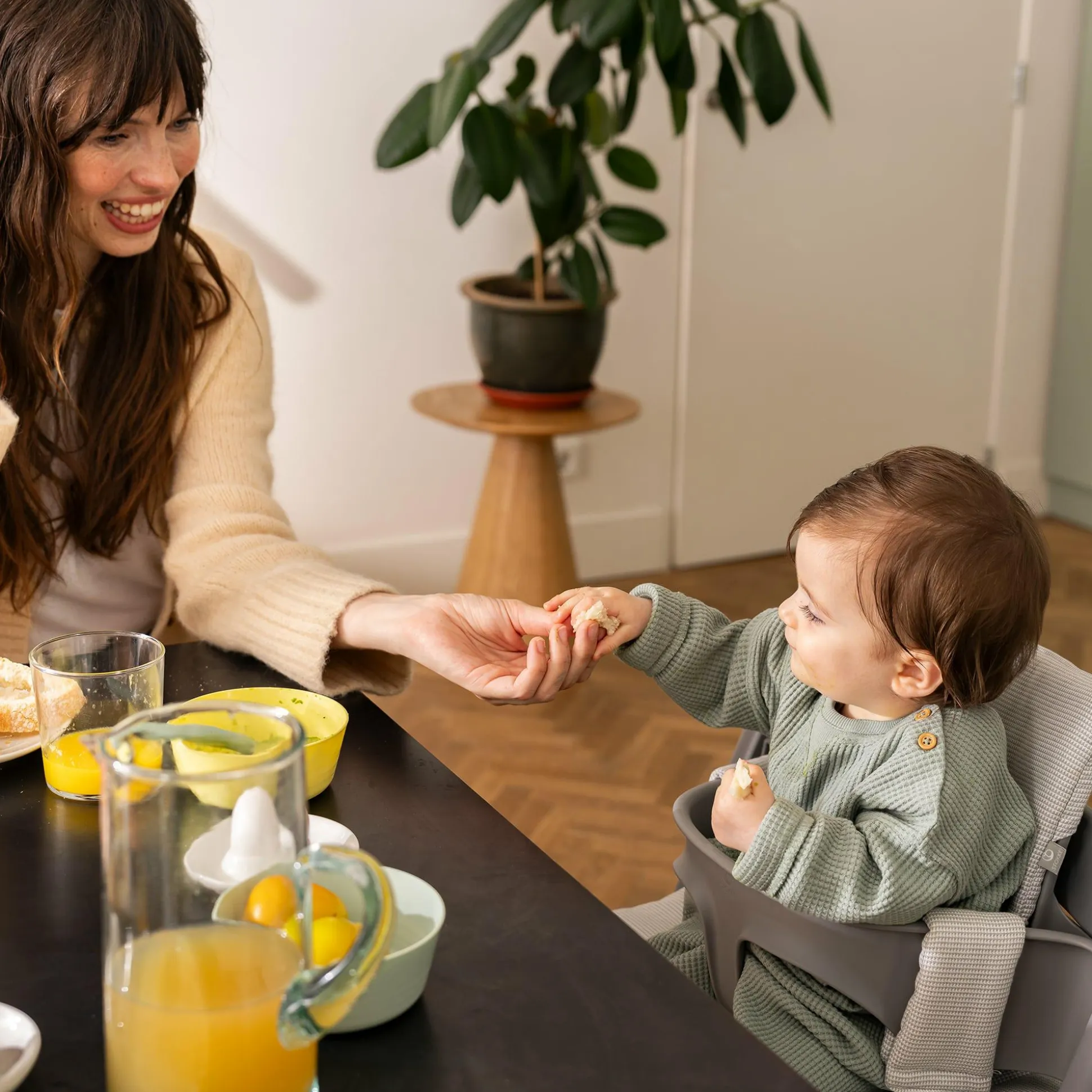 Set Tripp Trapp® Storm Grey mit Baby Set