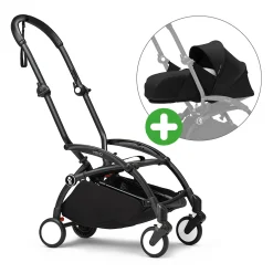 Set YOYO³ Gestell Black mit 0+ Neugeborenen-Set Black