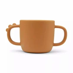 Silikon-Becher Peekaboo Croco Senfgelb