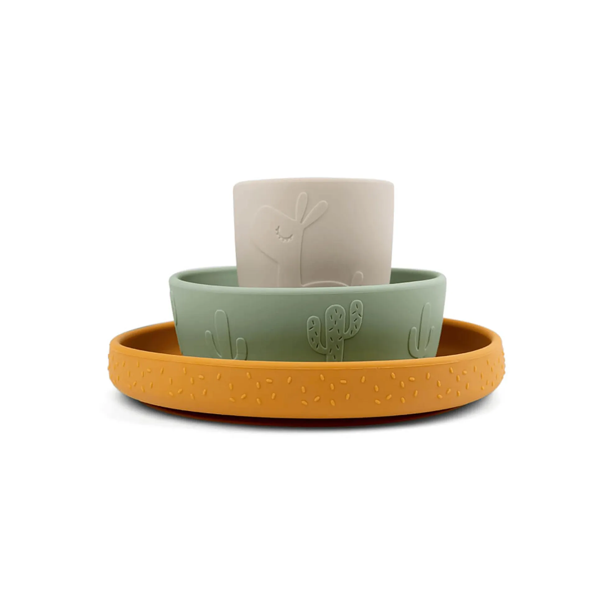 Silikon-Geschirrset Stick & Stay Lalee