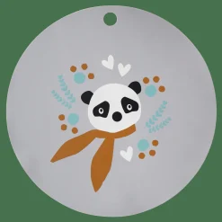 Silikon-Platzset Panda Silbergrau