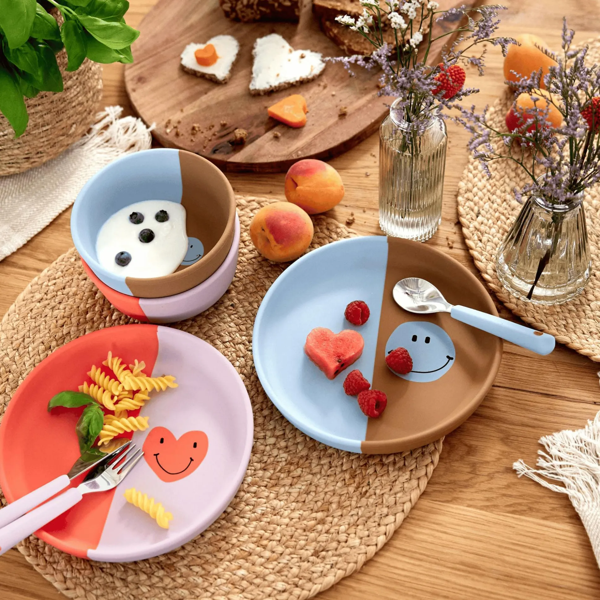 Silikonschale Happy Rascals Smile Sky Blue