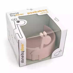 Silikon-Schüssel Peekaboo Raffi Rosa
